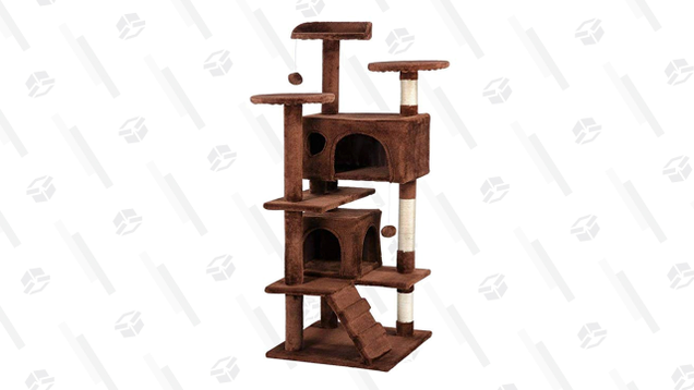 Yaheetech Cat Tree Condo (Brown) | $49 | AmazonYaheetech Cat Tree Condo (Navy Blue) | $49 | Amazon